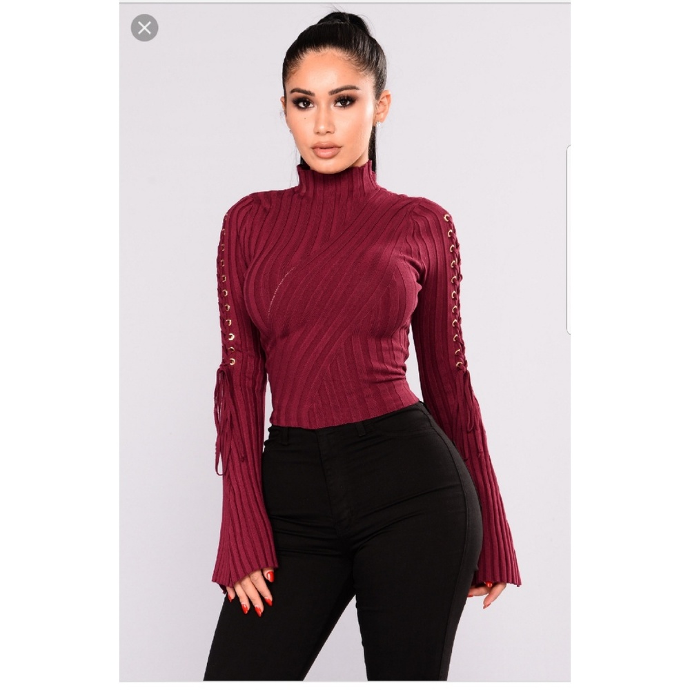 Next to me mock neck sweater